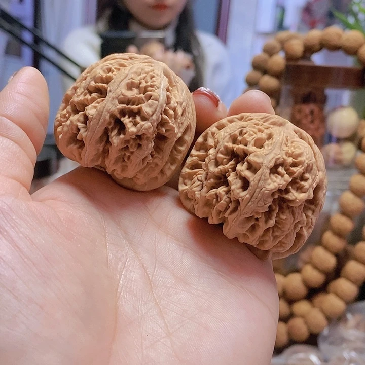 【闪购商品】文玩核桃把件43粗筋修