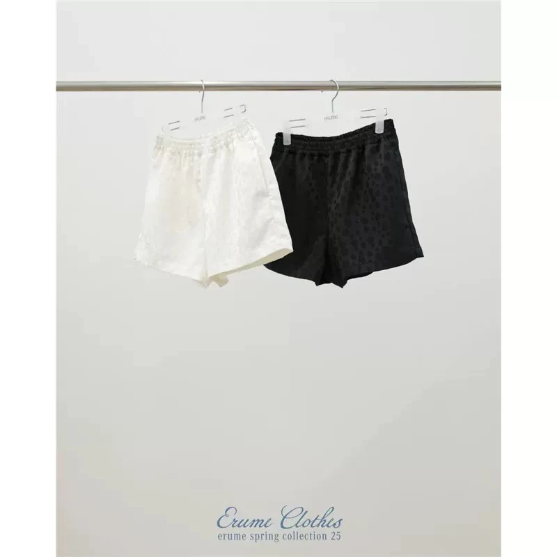 ❤️泡菜国ERUME立体花朵松紧腰短裤松紧腰宽松 备注颜色