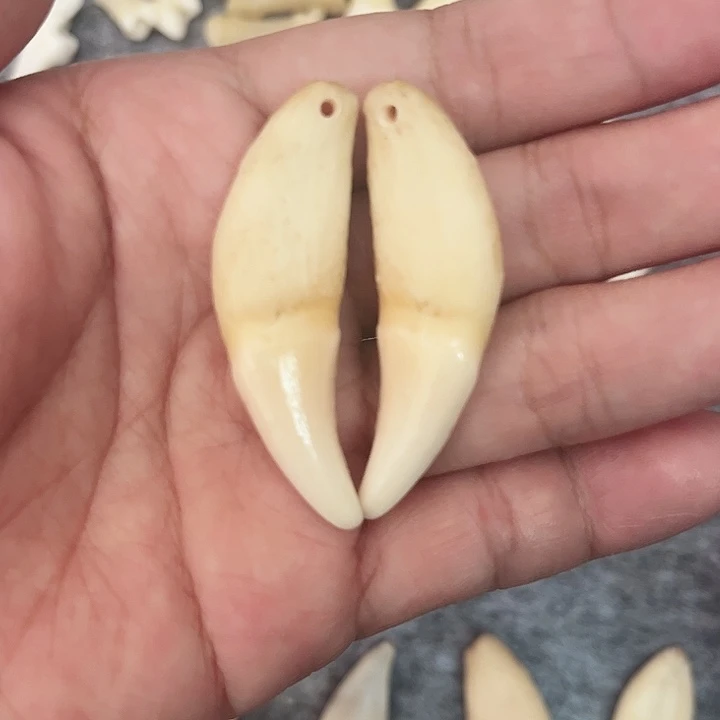 尊***勤非金属原生黑牙一对
