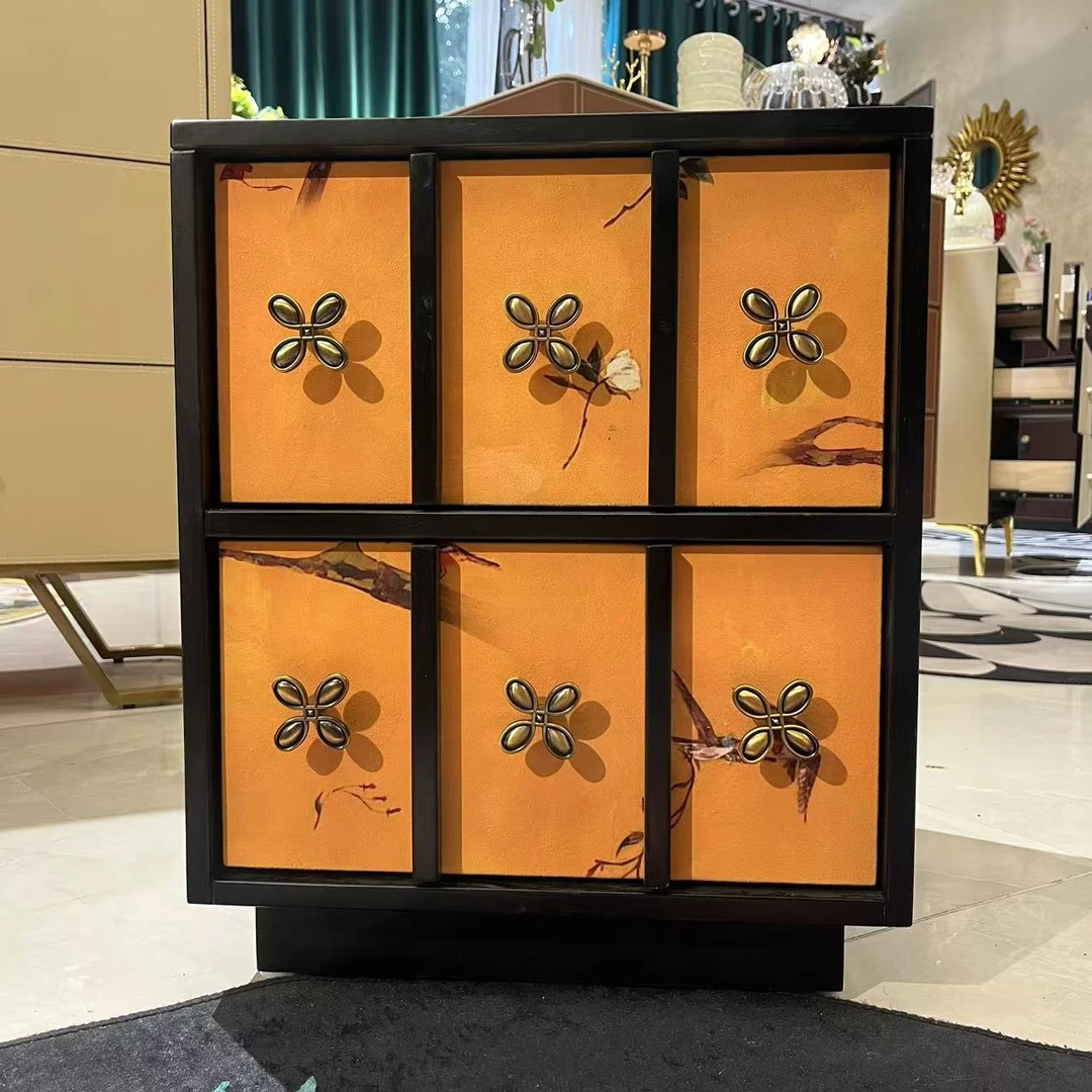 【喜悦家具】MSHK中古风床头柜40*40*49