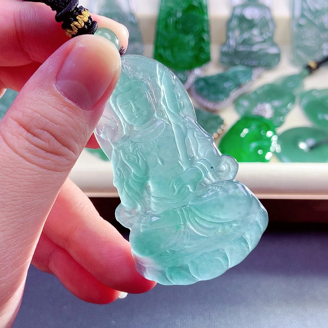 【闪购商品】翡翠未镶嵌颈饰天然
