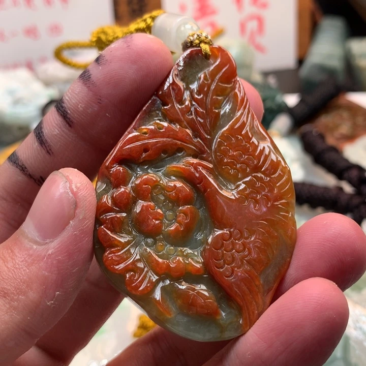 翡翠未镶嵌颈饰保真天然a货翡翠