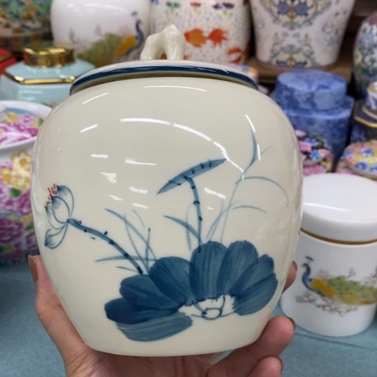 瓷片陶瓷茶叶罐密封罐