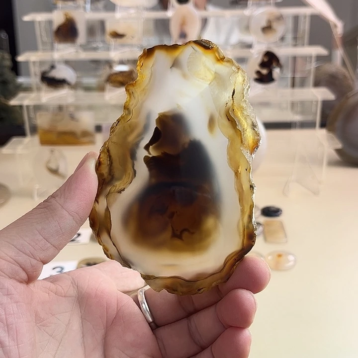 用***5玛瑙/玉髓吊坠(不含链)未镶嵌