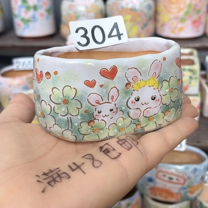 瑕疵默认微瑕手工多肉花盆