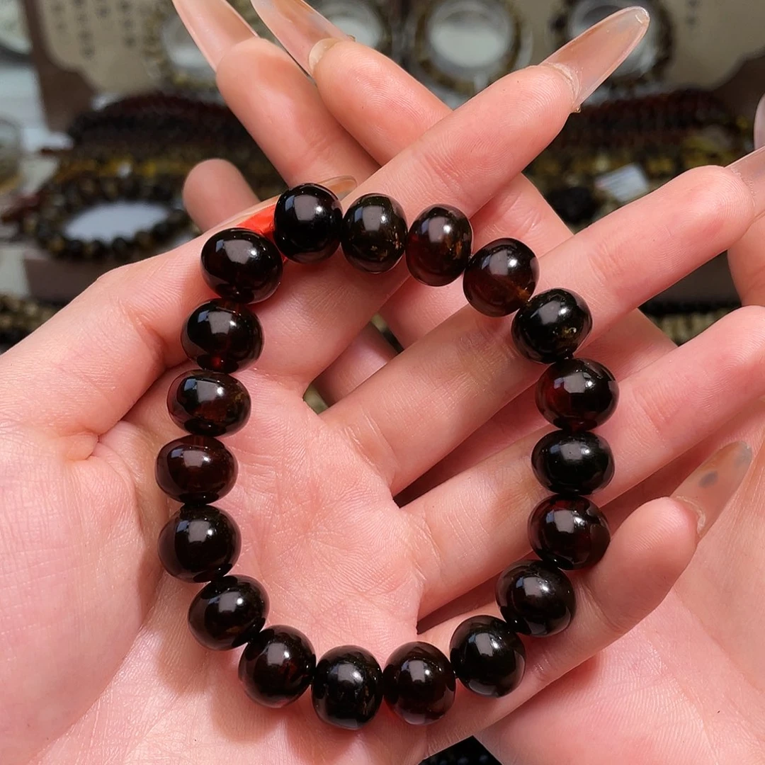 琥珀未镶嵌裸石抚顺琥珀11➕手串血珀