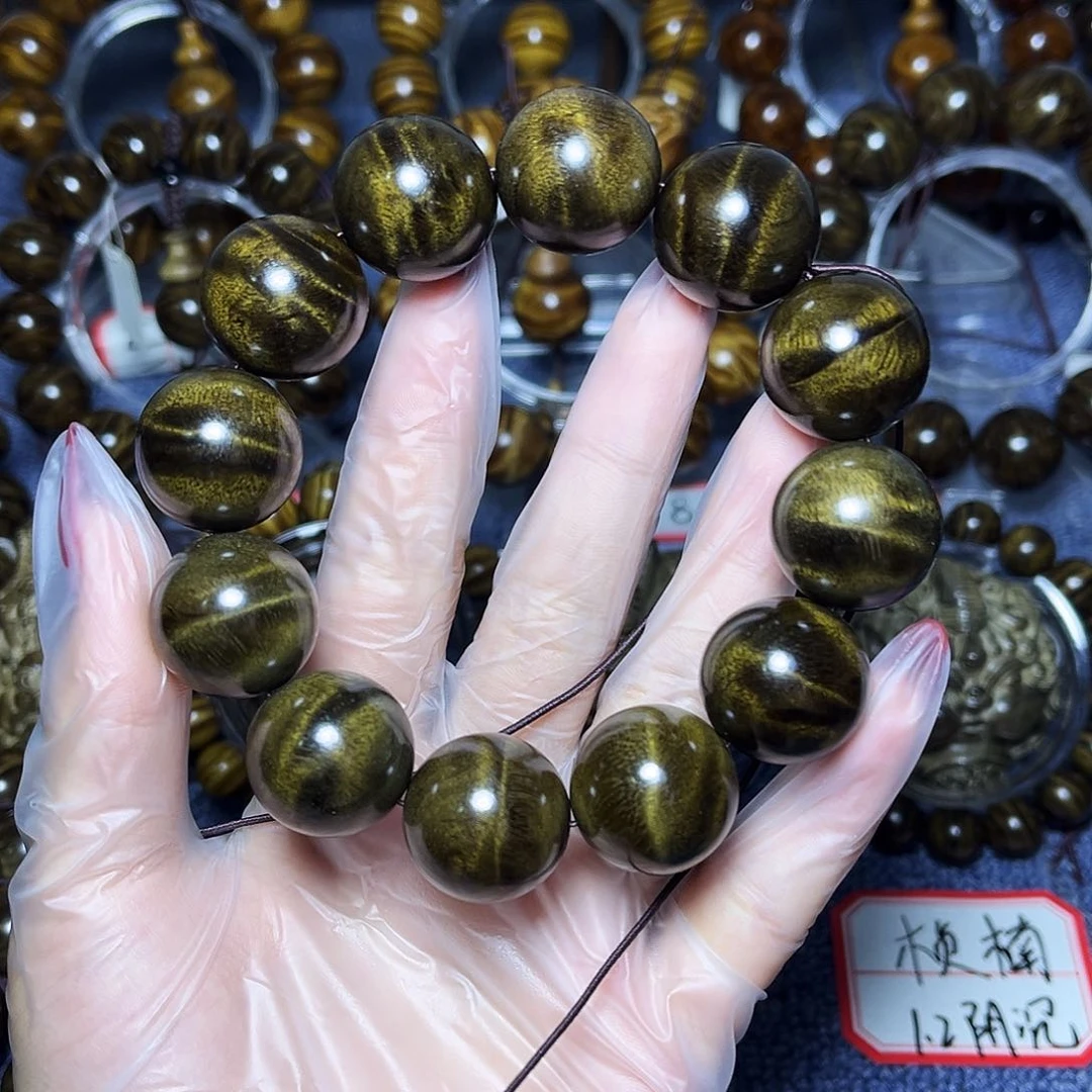 手串/手链楠木（金丝楠）2.0阴沉铁骨料闪电