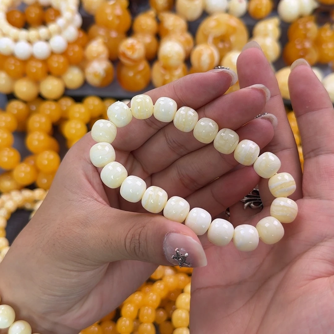 蜜蜡未镶嵌珠宝奇石同料11mm