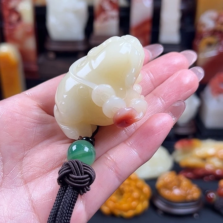 寿山石德**心老性芙蓉石