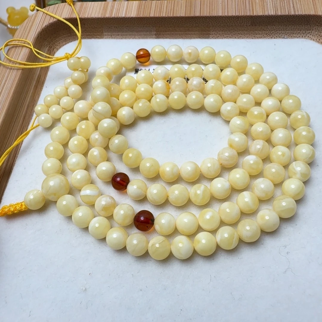蜜蜡未镶嵌珠宝奇石超过七天不退不换，6mm