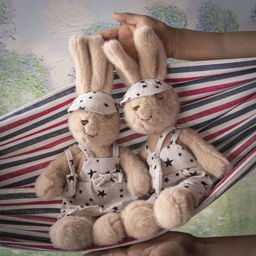 原创设计儿童安抚玩偶手工穿衣兔子家居摆件礼物装饰家高档公仔