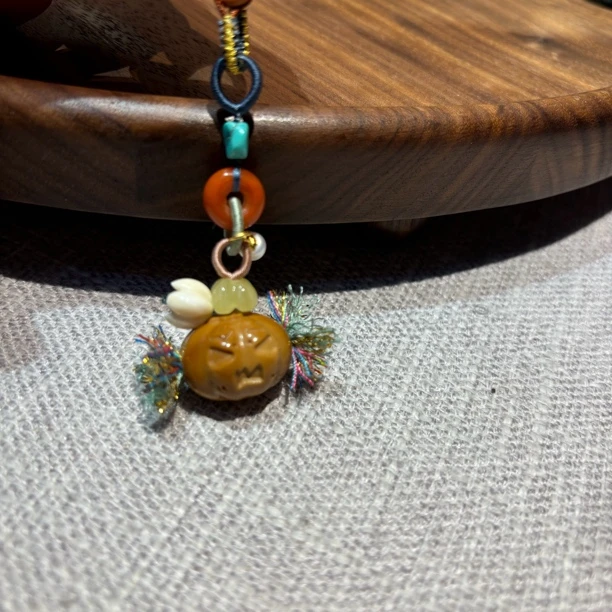 X-368 小璐仙仙手工编织南瓜娃娃小挂件