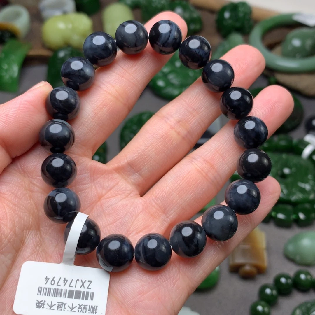 和田玉未镶嵌毛衣链