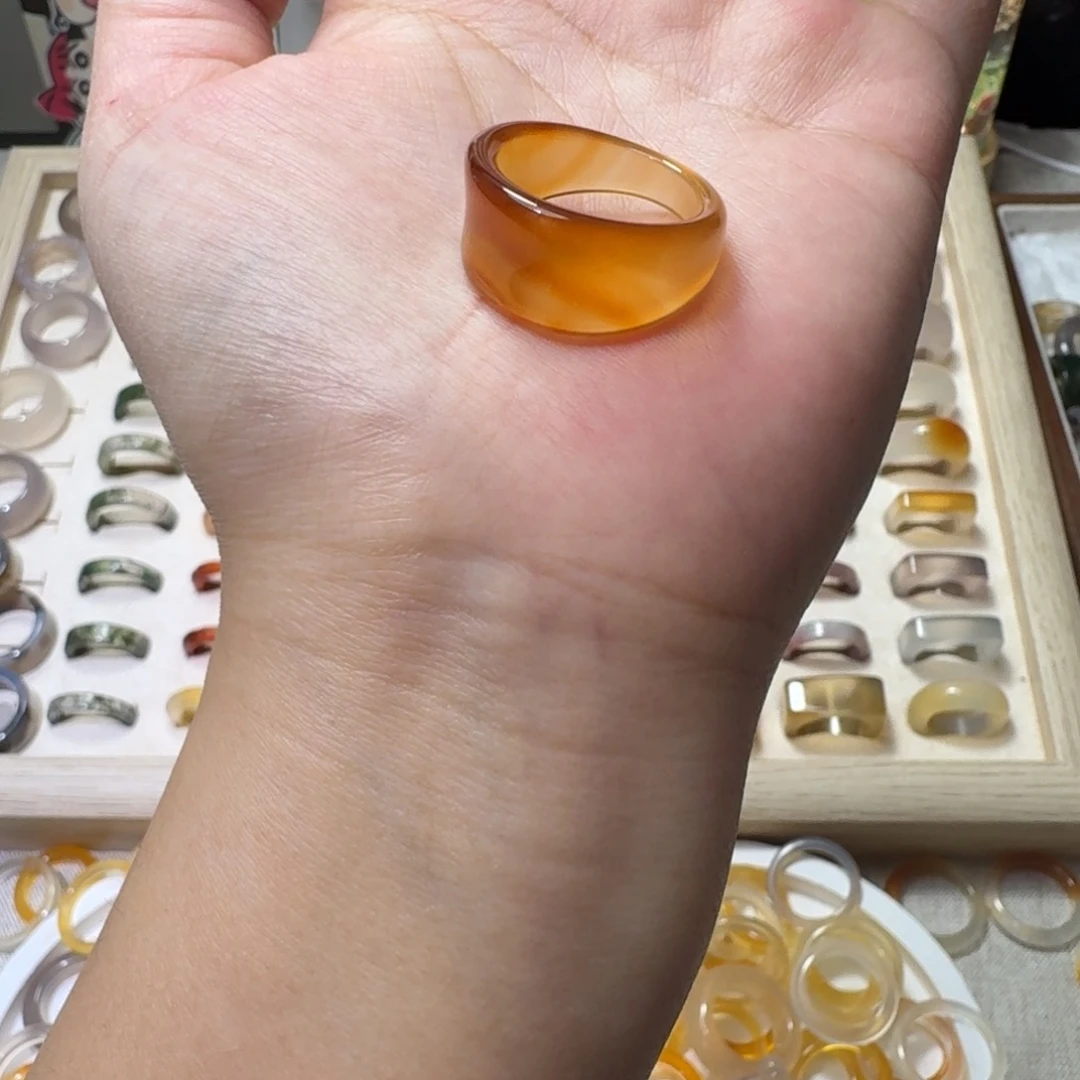 未镶嵌戒指玛瑙/玉髓820港20-21