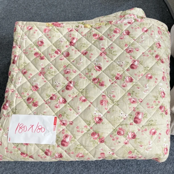 外贸高品质801约180*180外贸小碎花棉纱床盖 （瑕疵）