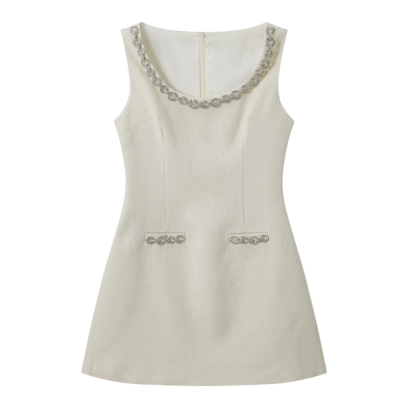 【XDANAN】女装轻奢款小香风连衣裙