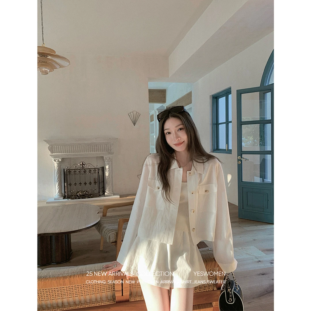 YESWOMEN天丝麻套装·清凉防晒轻薄 短裤&长裤版本可选XY6353A4186