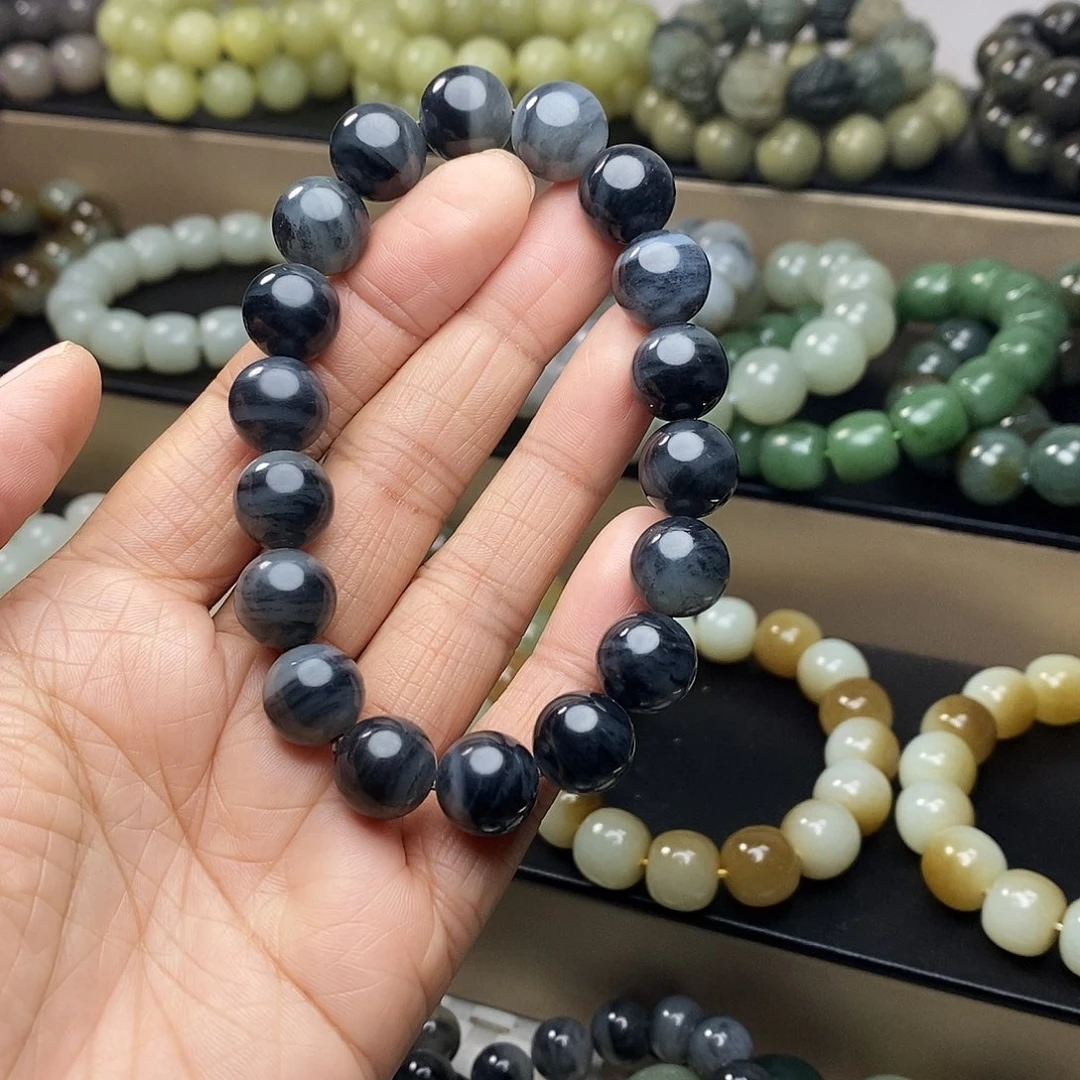 和田玉未镶嵌手链卡12