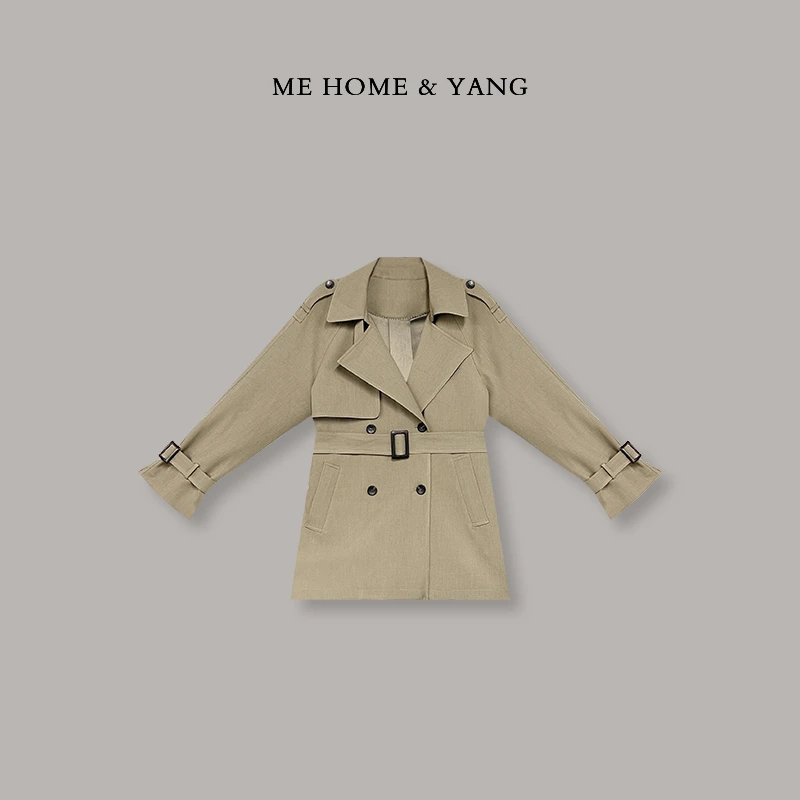 ME【帆船风衣】设计师新款时尚百搭轻奢休闲宽松风衣MEQS6011
