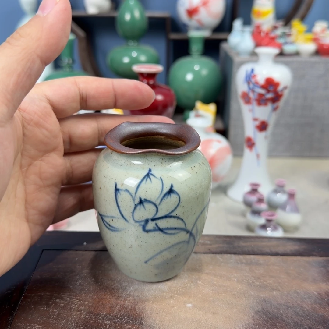 陶瓷手工小花器摆件