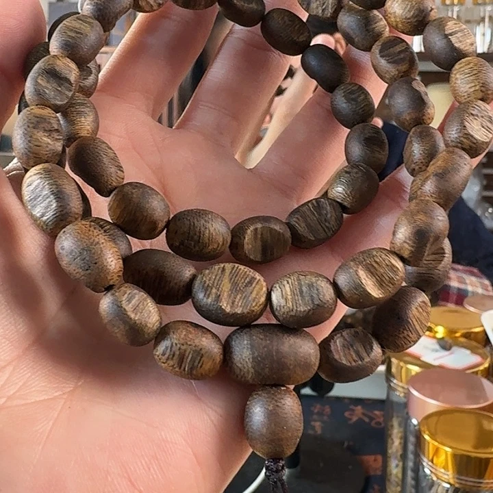 沉香手串留疤料多圈手串多样性发一