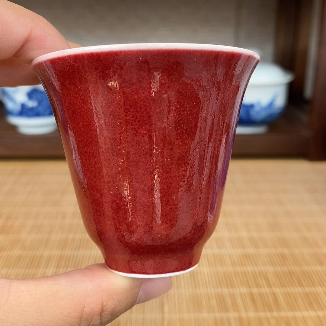 季红主人单杯寅清瓷