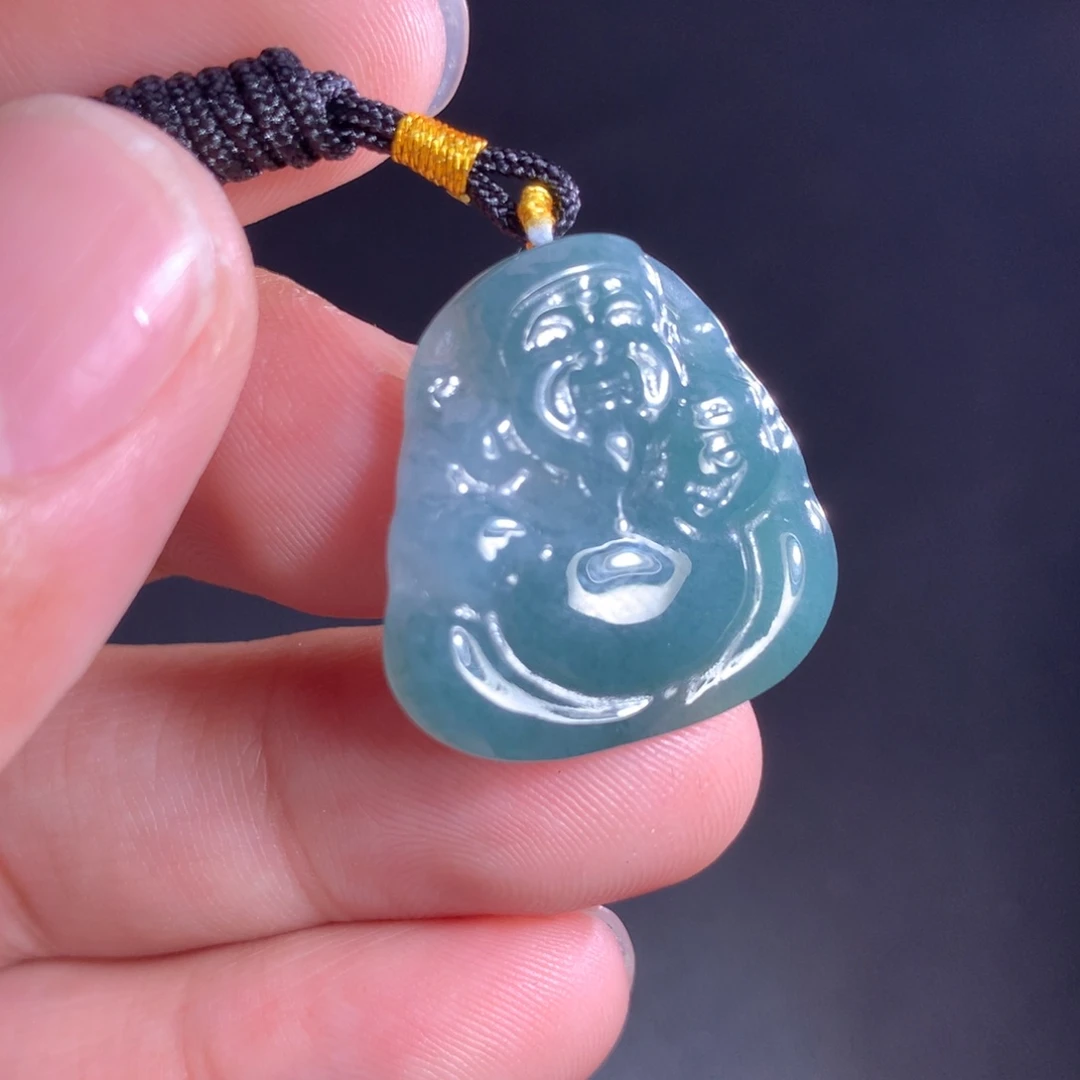 翡翠未镶嵌项链天然A货翡翠时尚气质女款吊坠挂坠