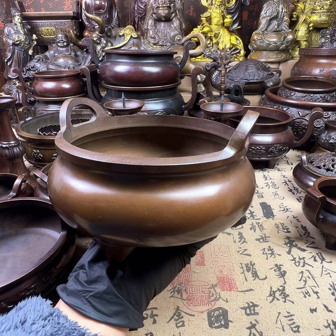 香炉 家用供香炉 风水摆件 聚宝盆 家居摆件