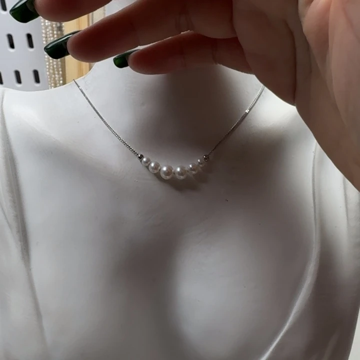 银S925镶嵌成品淡水珍珠