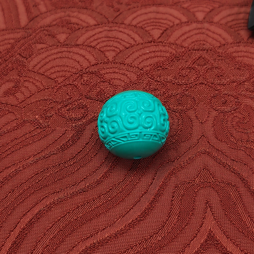 精品雕刻回纹珠19mm（多样性发货）