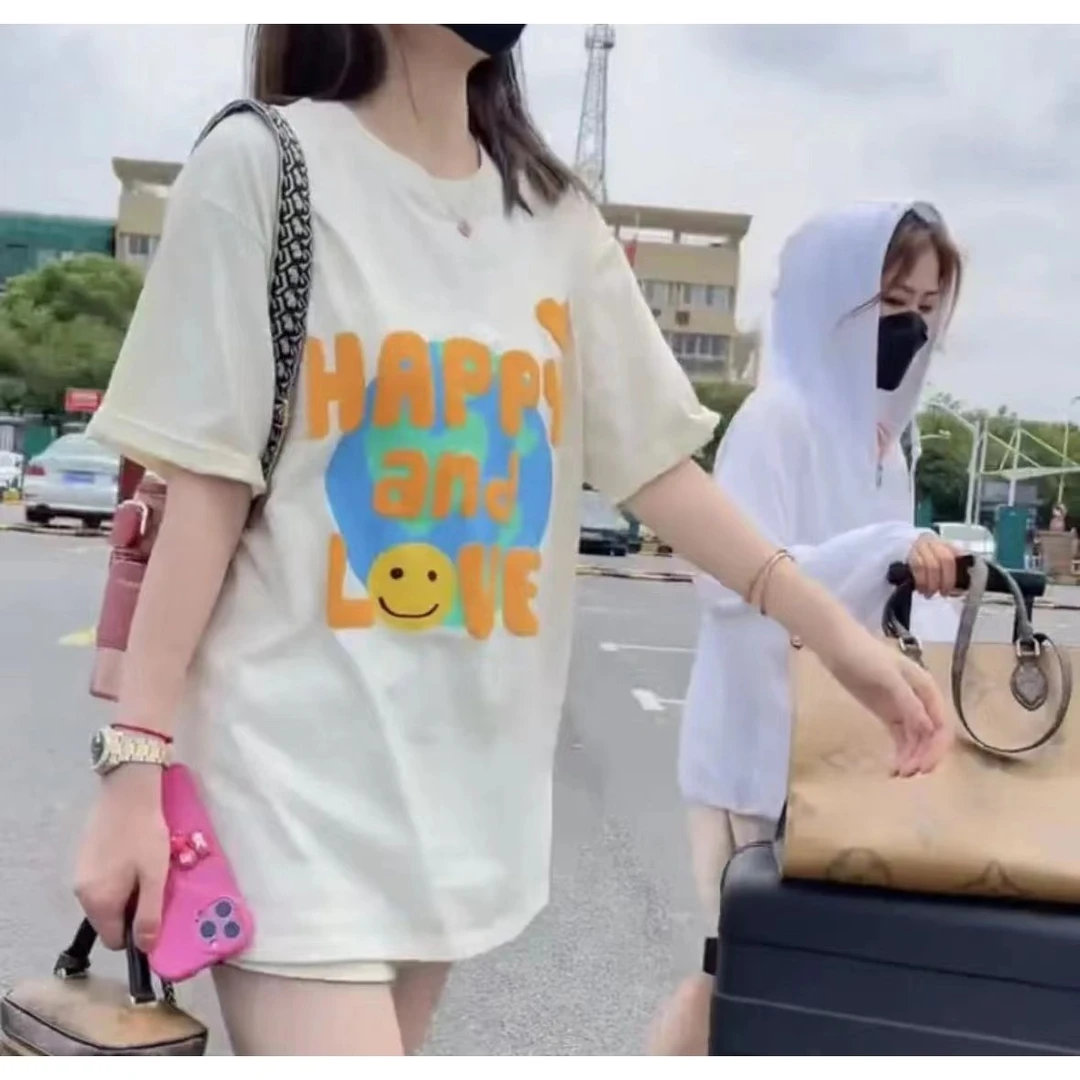 （反季福利）短袖 百搭常规版卡码拍大男女同款印花T反季短袖印花T