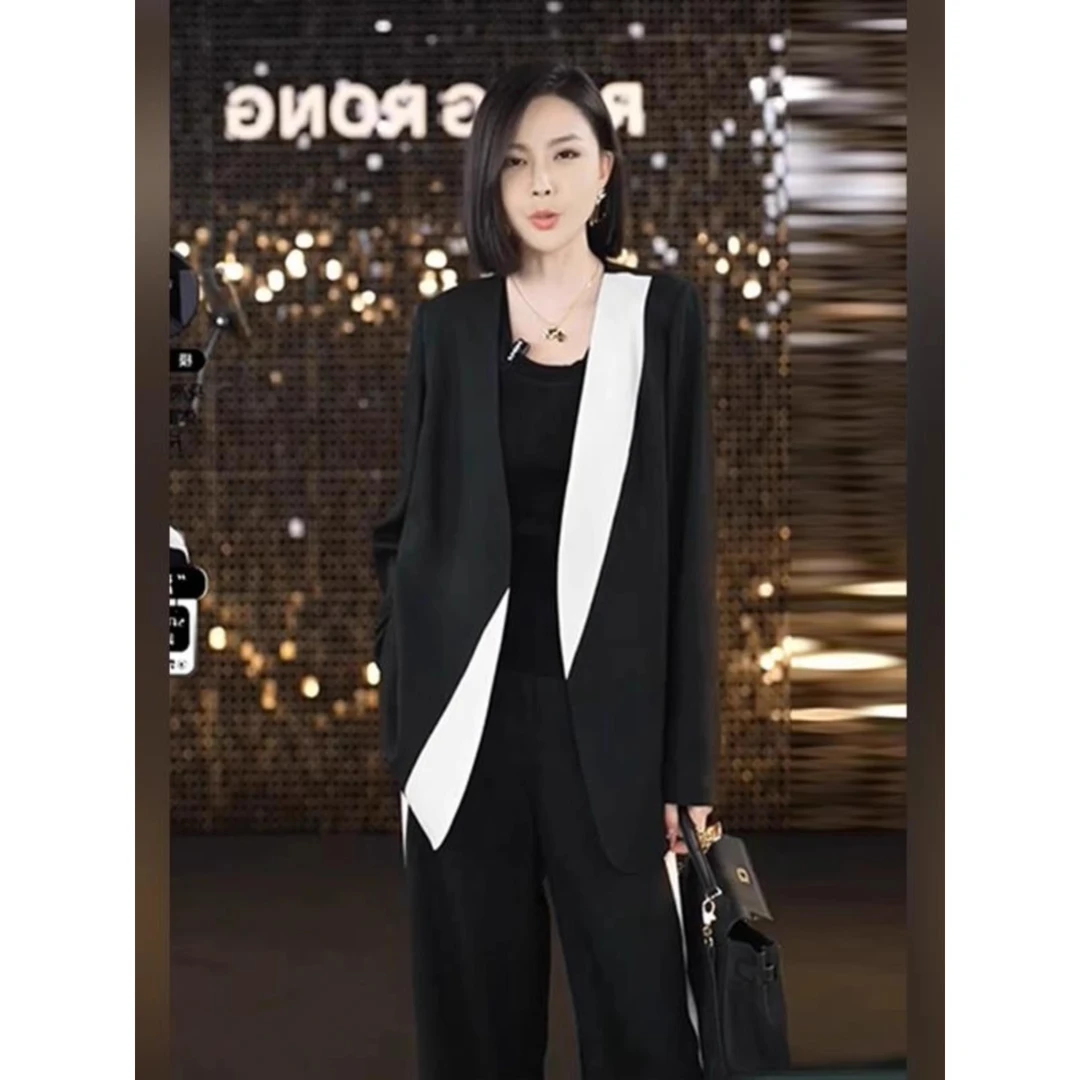 欧货职业高级洋气西装西服套装黑色套装女款爆款2025新款高级感