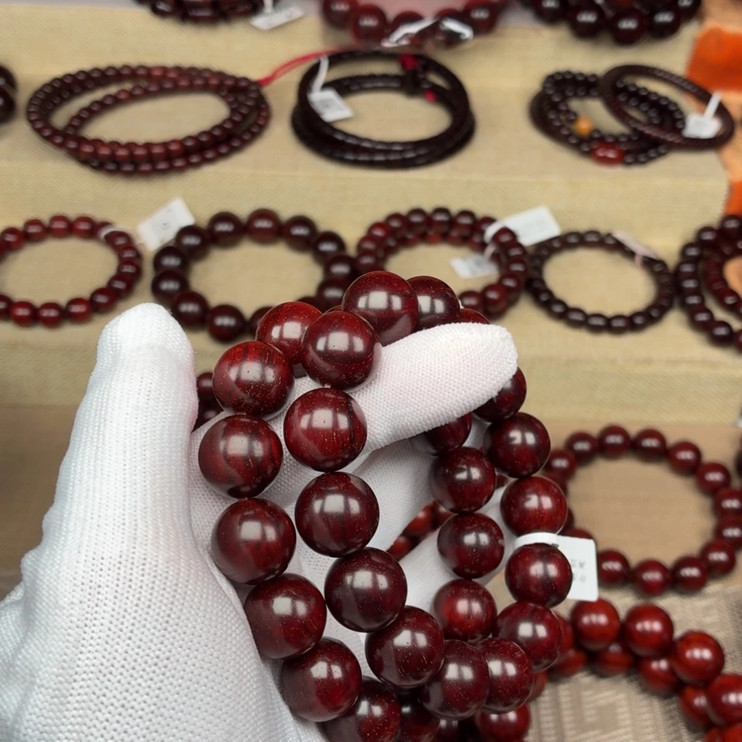 埋***面手串/手链小叶紫檀