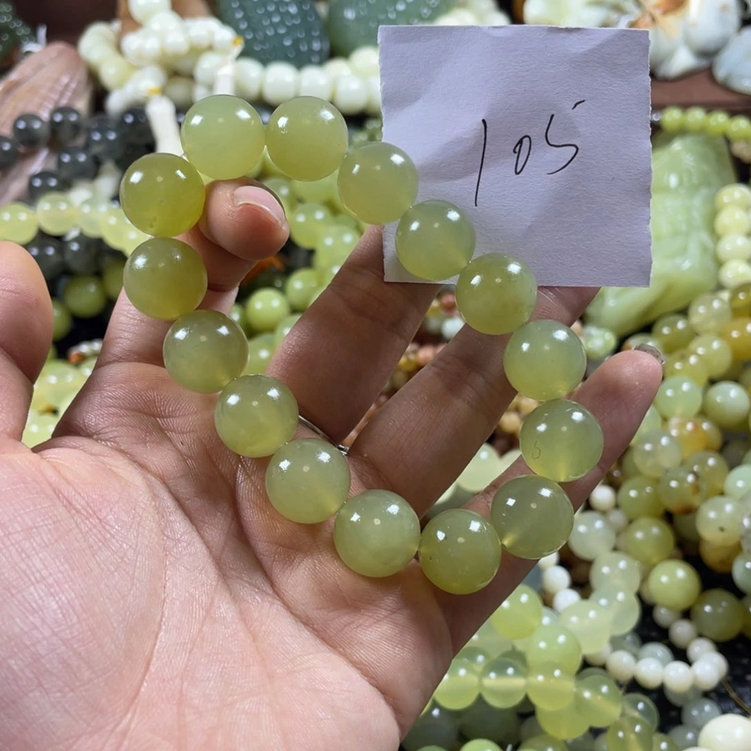 未镶嵌蛇纹石玉手串