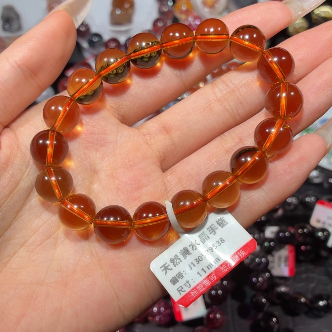 水晶手链未镶嵌金红