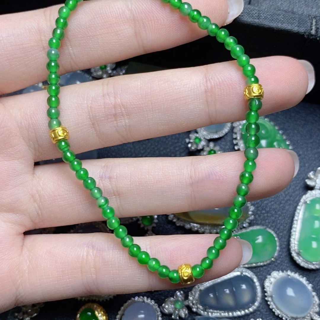 翡翠散珠天然翡翠Ａ货珠串