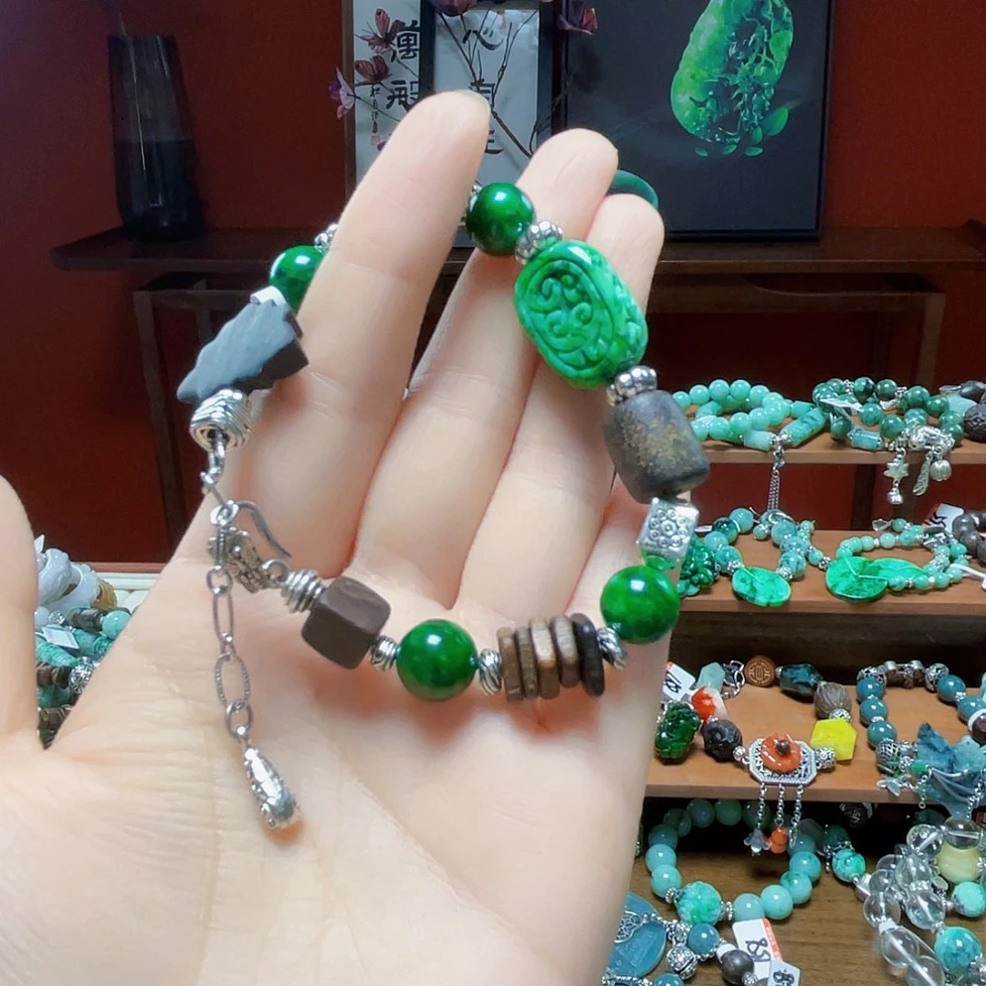 桐***笙未镶嵌手链翡翠饰品