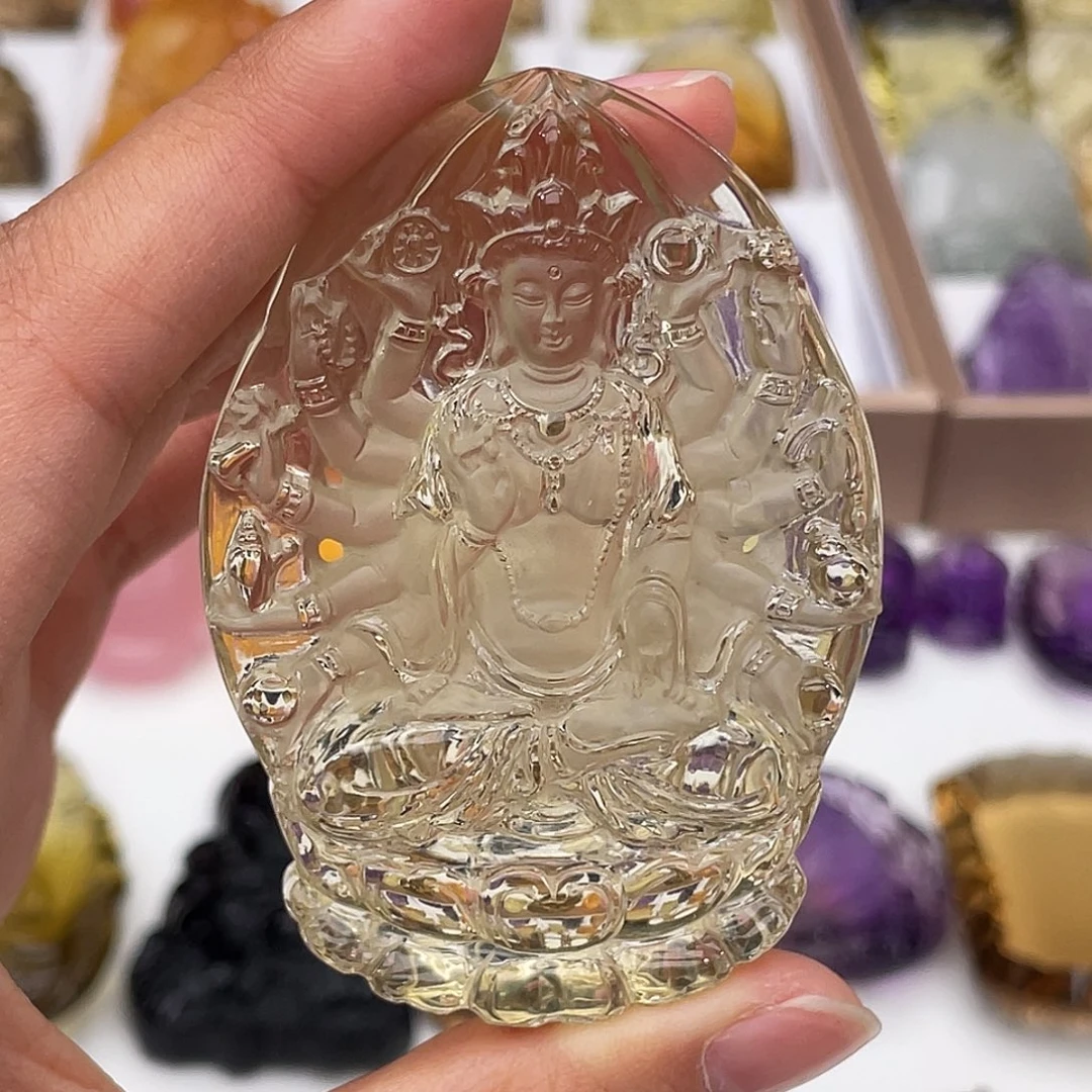 颈饰水晶未镶嵌定制吊坠千手观音