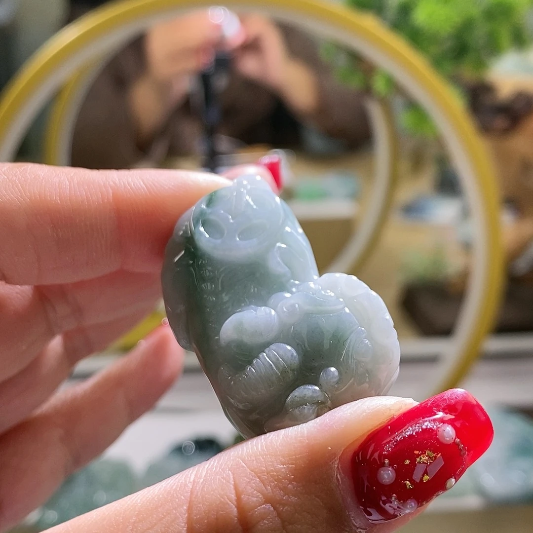 【闪购商品】翡翠颈饰未镶嵌貔貅