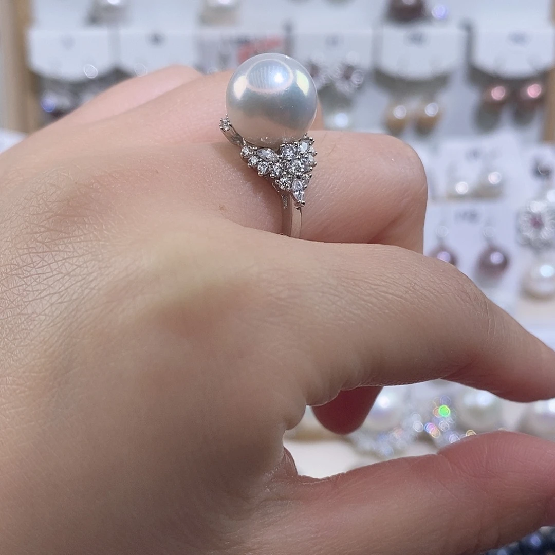 淡水珍珠未镶嵌戒指w11.7