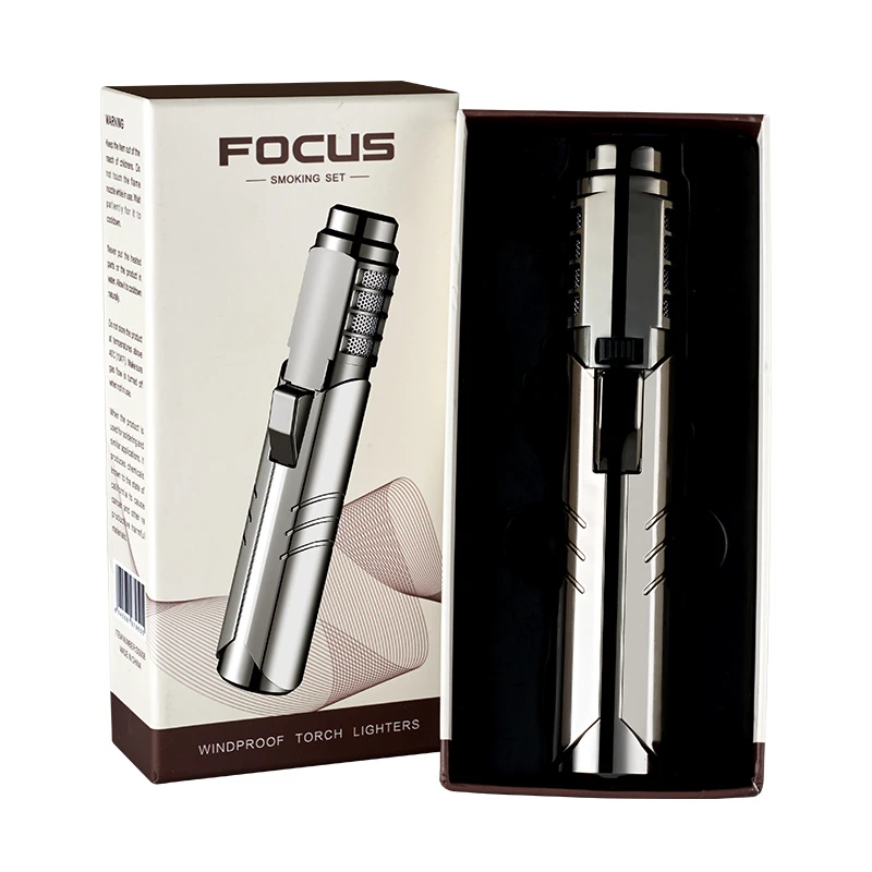 高品质充气防风直冲喷枪打火机户外高温创意焊枪家用神器