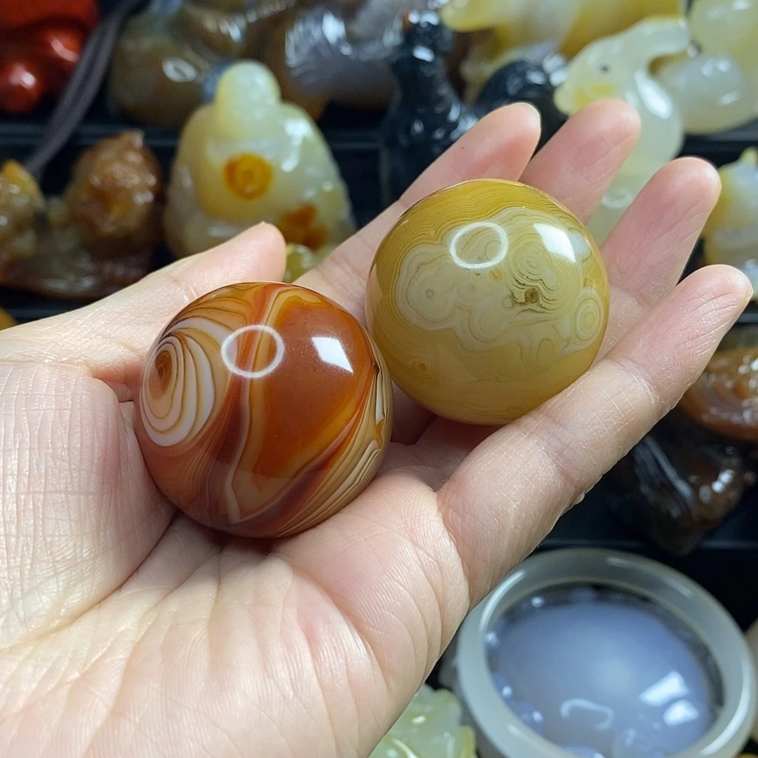 玛瑙/玉髓未镶嵌手把件