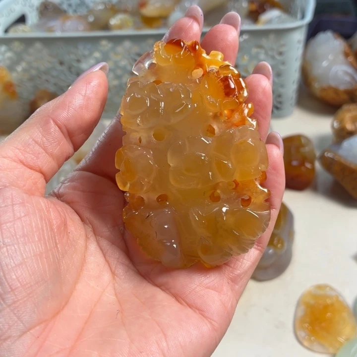 玛瑙/玉髓未镶嵌吊坠(不含链)