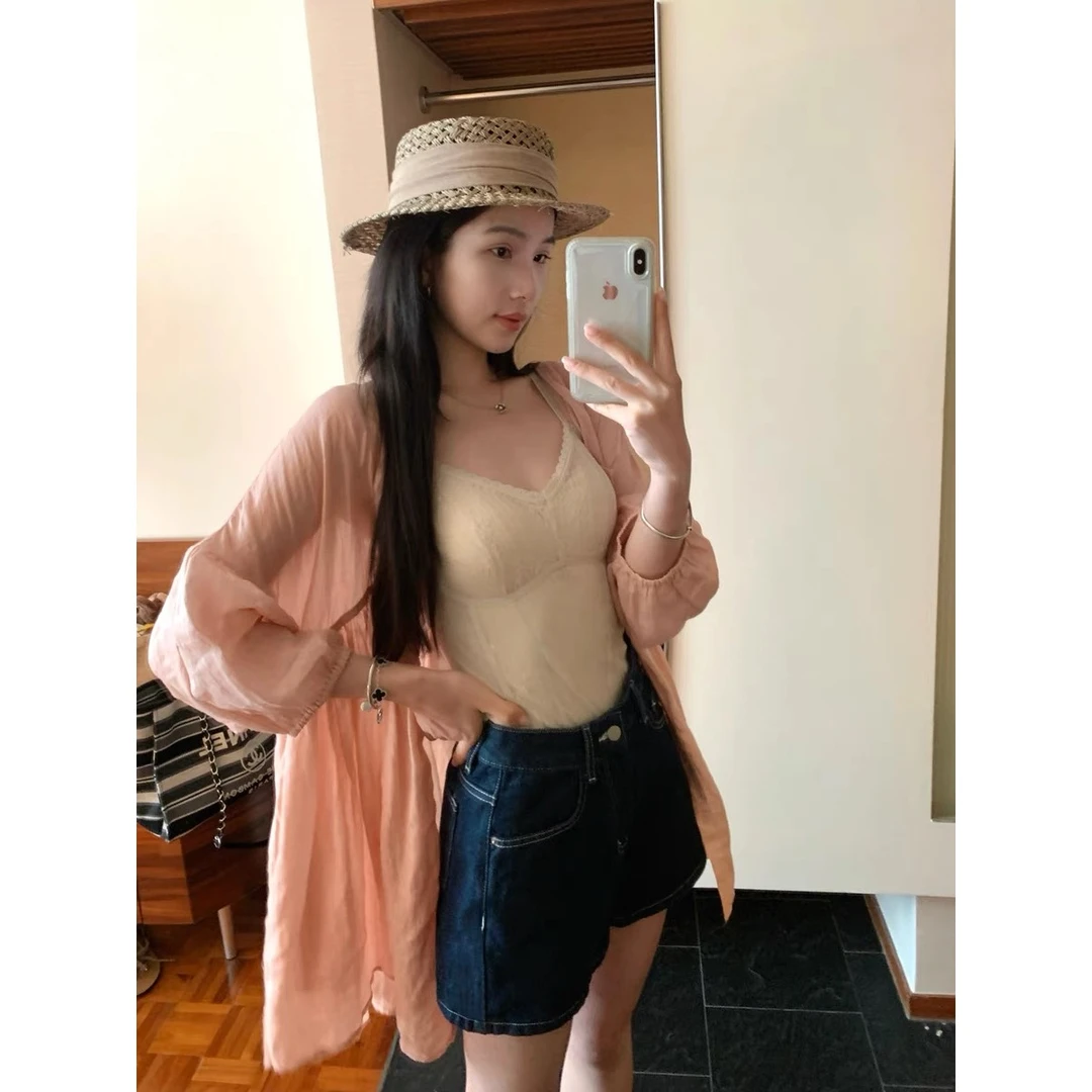 【大仙家】C281十三行夏款韩式有弹牛仔短裤舒适时尚百搭女士夏季