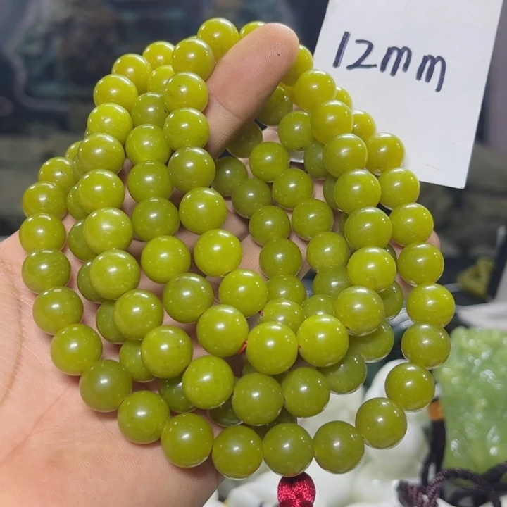 蛇纹石玉项链未镶嵌