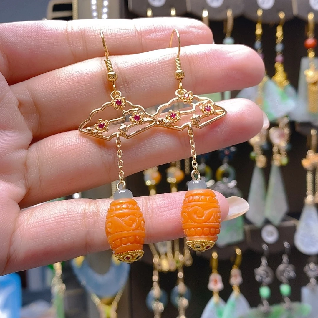 未镶嵌翡翠耳饰翡翠