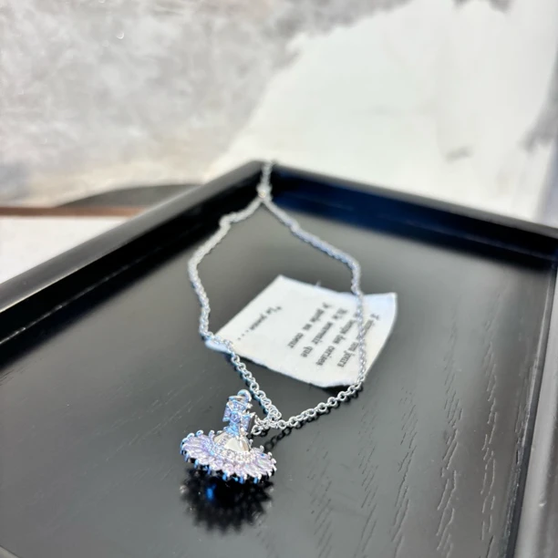 铜合金项链 花花形地球项链XL3100