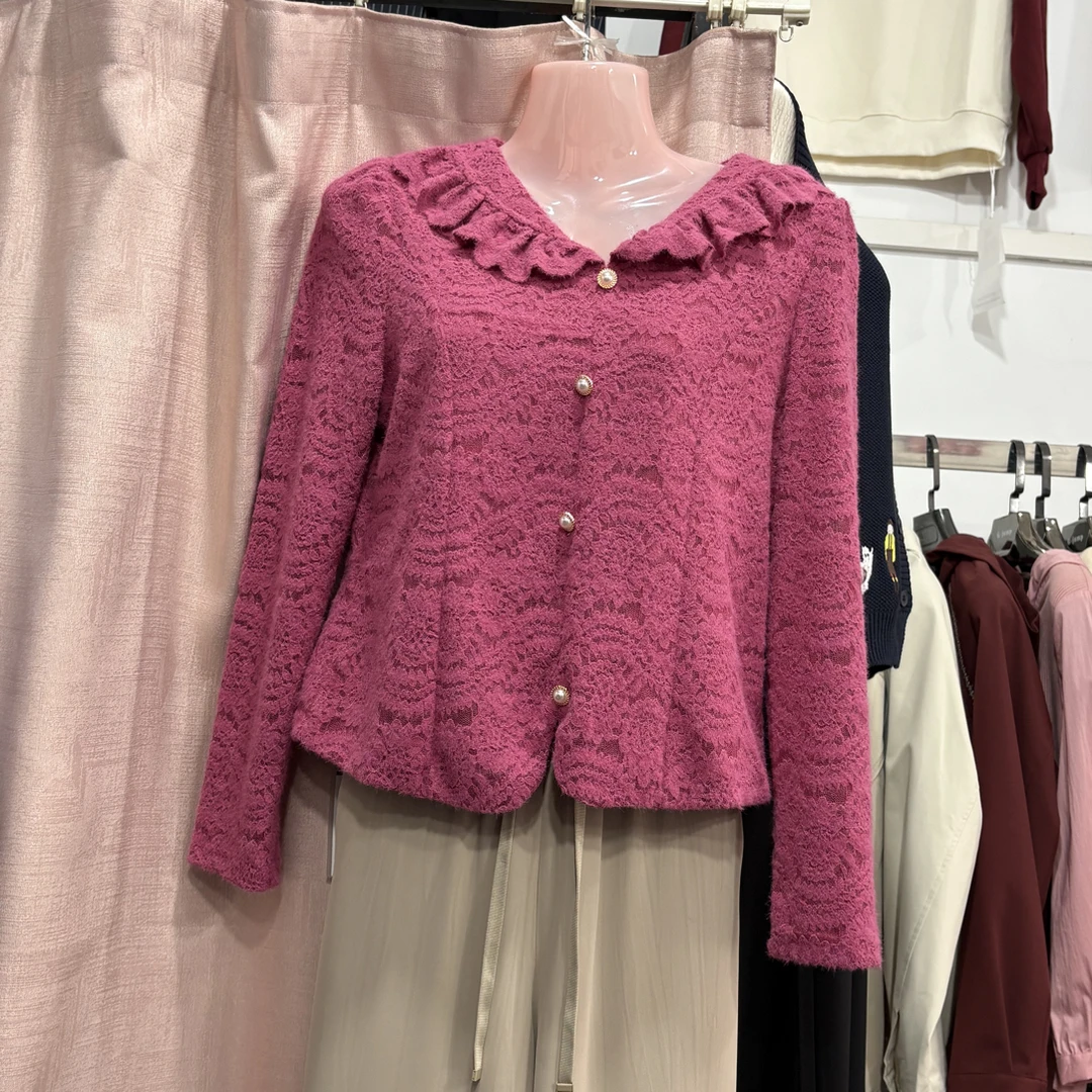 百搭雷丝秋衣，内加里衬显气质