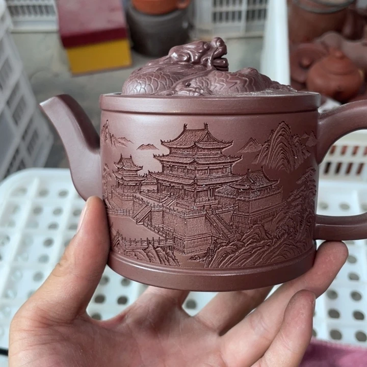 茶壶紫砂老厂紫砂壶一件。