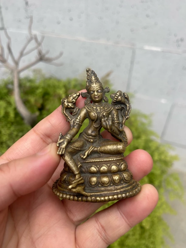 精美帕拉利 马铜 绿度母
